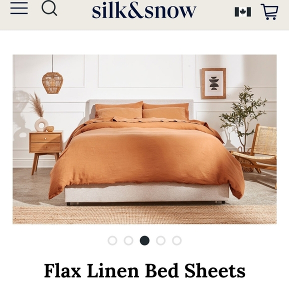 Silk and Snow Flax Linen Duvet Cover (Full/Queen) - Picture 1 of 3